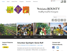 Tablet Screenshot of petalumabounty.org